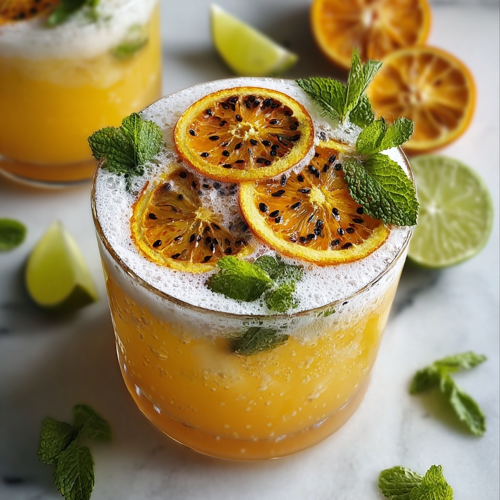 Passion Fruit Iced Tea Recipe - Recipe Image