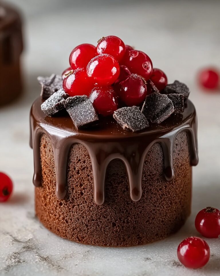 Chocolate Mini Cakes with Rich Chocolate Fudge Frosting Recipe