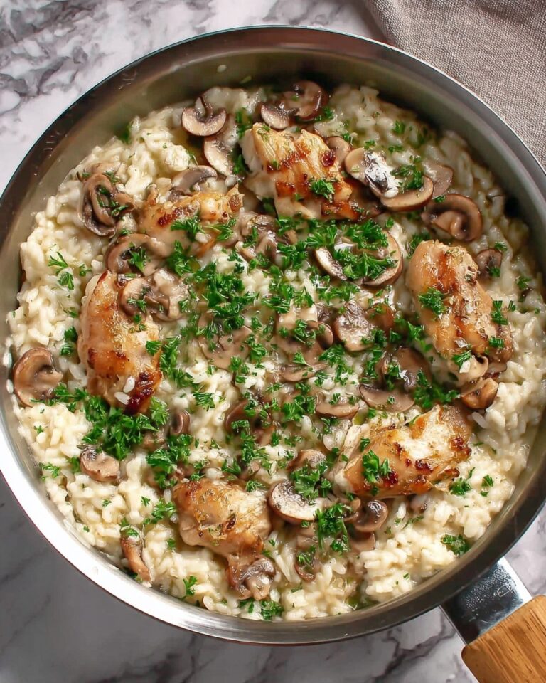 Creamy Mushroom Chicken and Rice Recipe