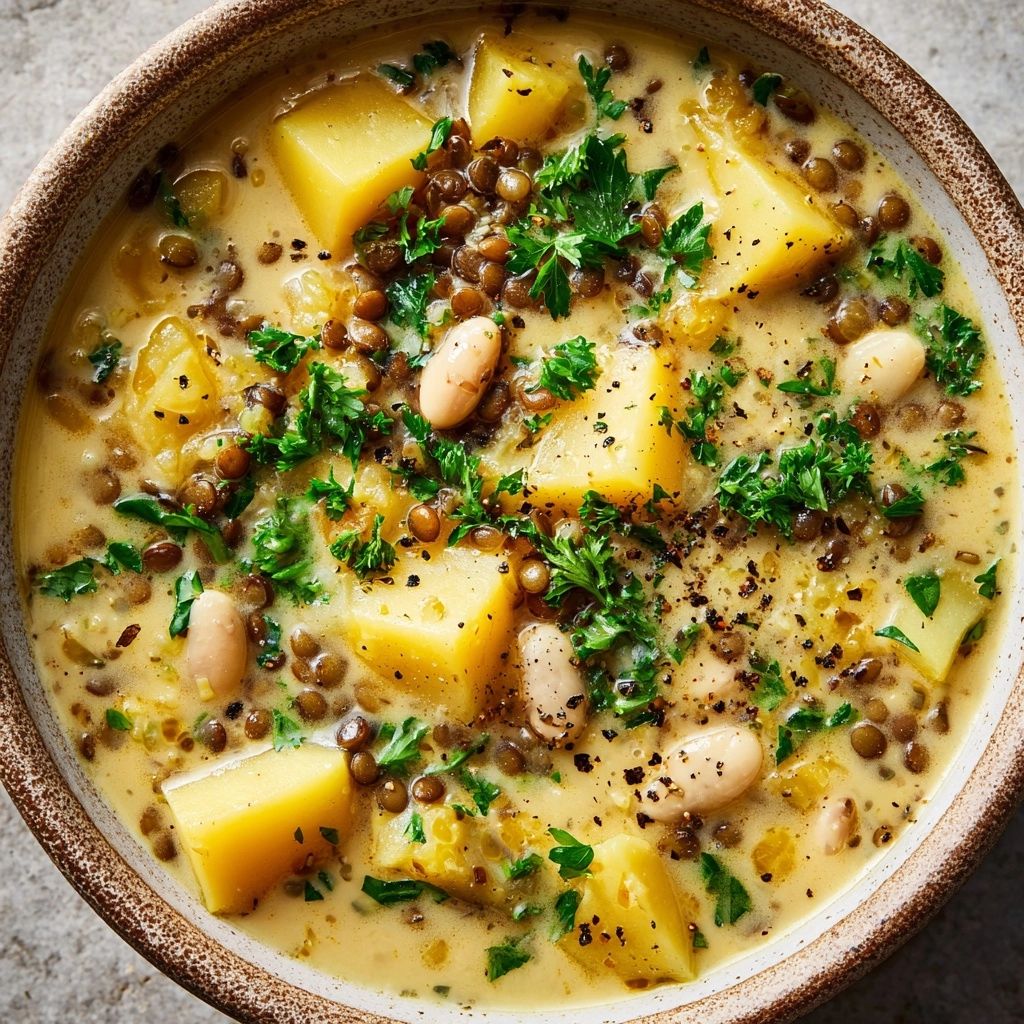 Hearty Potato and Bean Soup with Kale Recipe - Recipe Image