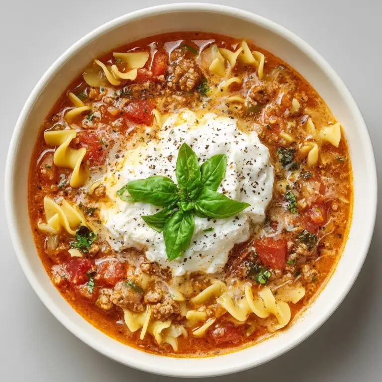 Easy Lasagna Soup Recipe