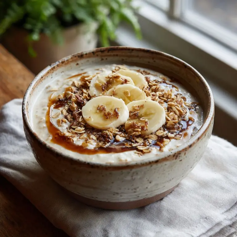 Creamy Whipped Banana Oatmeal Recipe