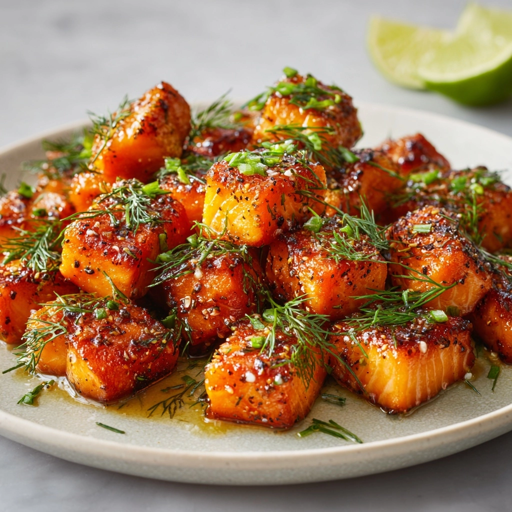 Pan-Seared Salmon Bites Recipe - Recipe Image