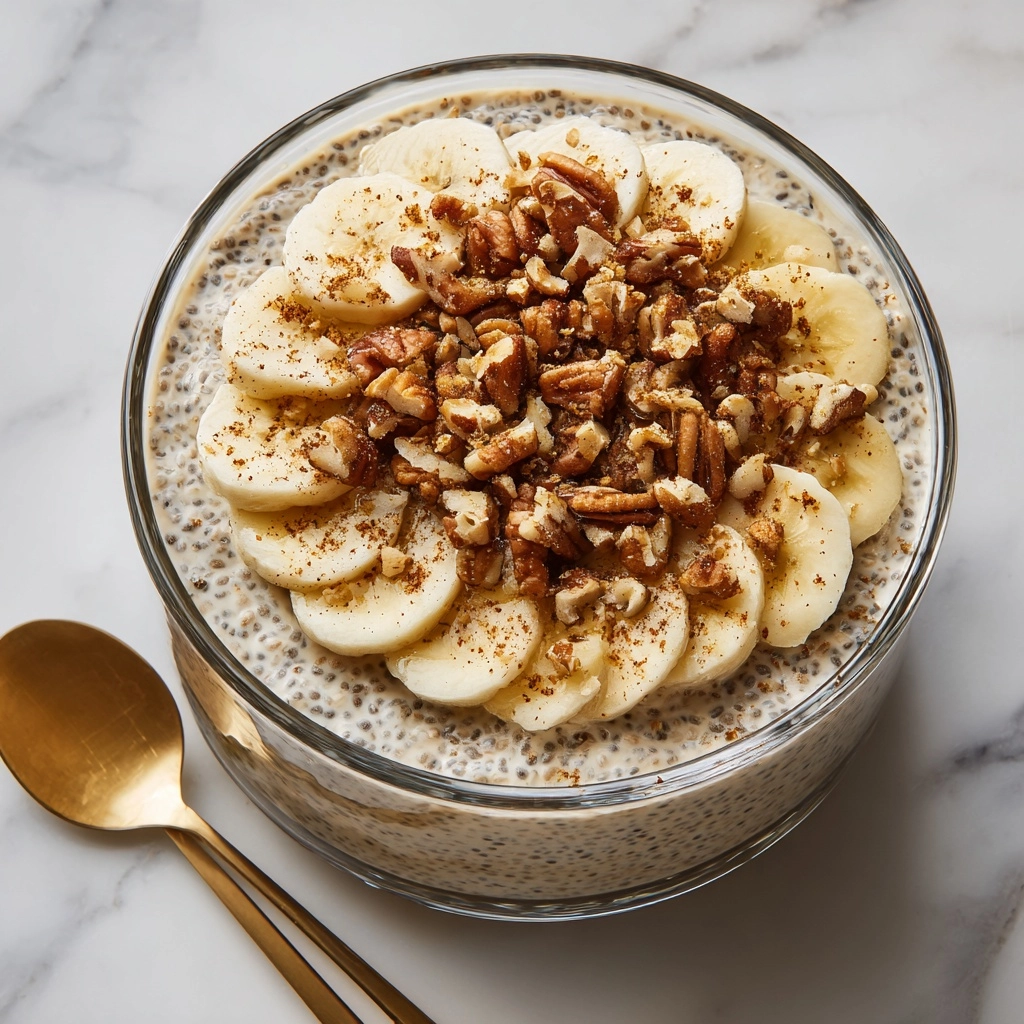 Healthy Banana Bread Overnight Oats Recipe - Recipe Image