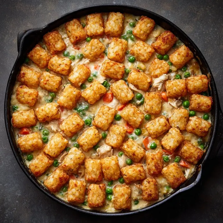 Tater Tot Chicken Pot Pie Recipe