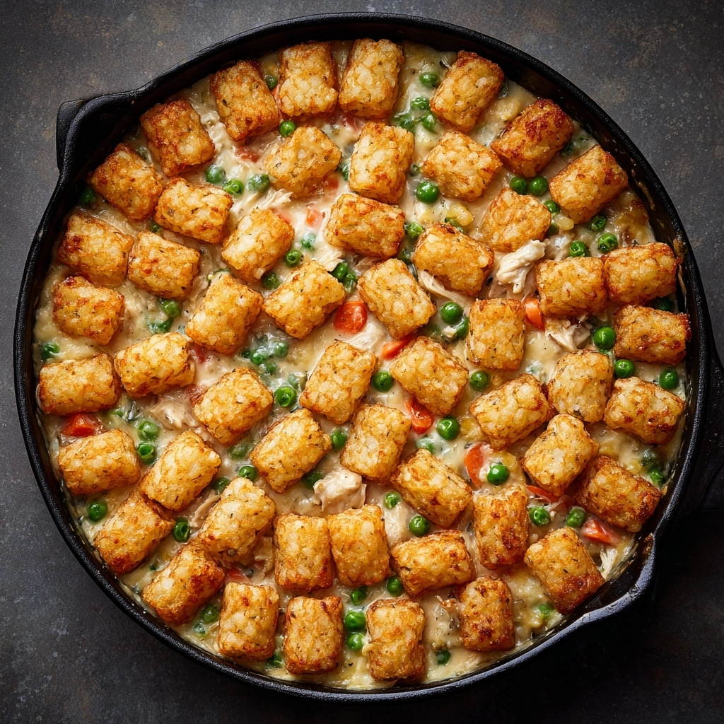 Tater Tot Chicken Pot Pie Recipe - Recipe Image