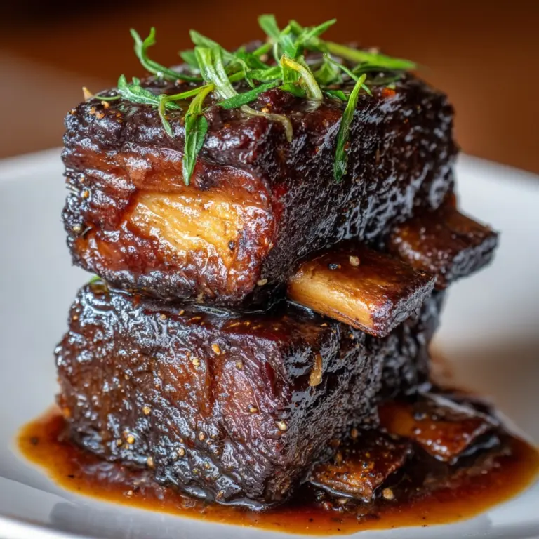 Braised Short Ribs with Red Wine and Herbs Recipe