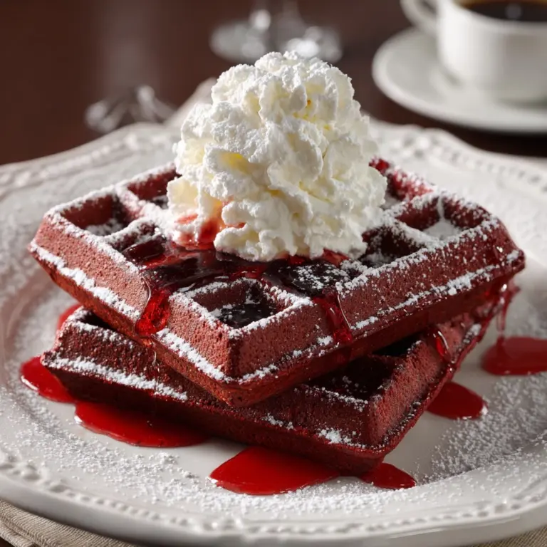 Delicious Red Velvet Waffles Recipe