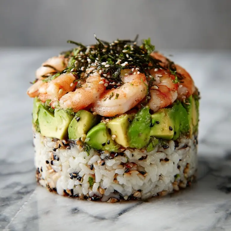 Spicy Shrimp Sushi Stacks Recipe