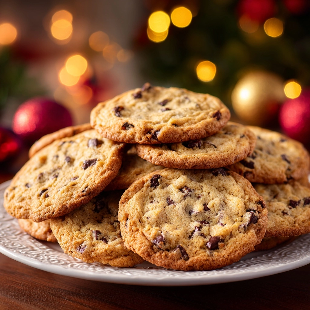 Classic Christmas Chocolate Chip Cookies Recipe - Recipe Image