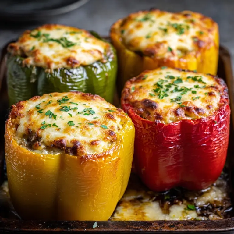 Stuffed Bell Peppers with Cheese Recipe