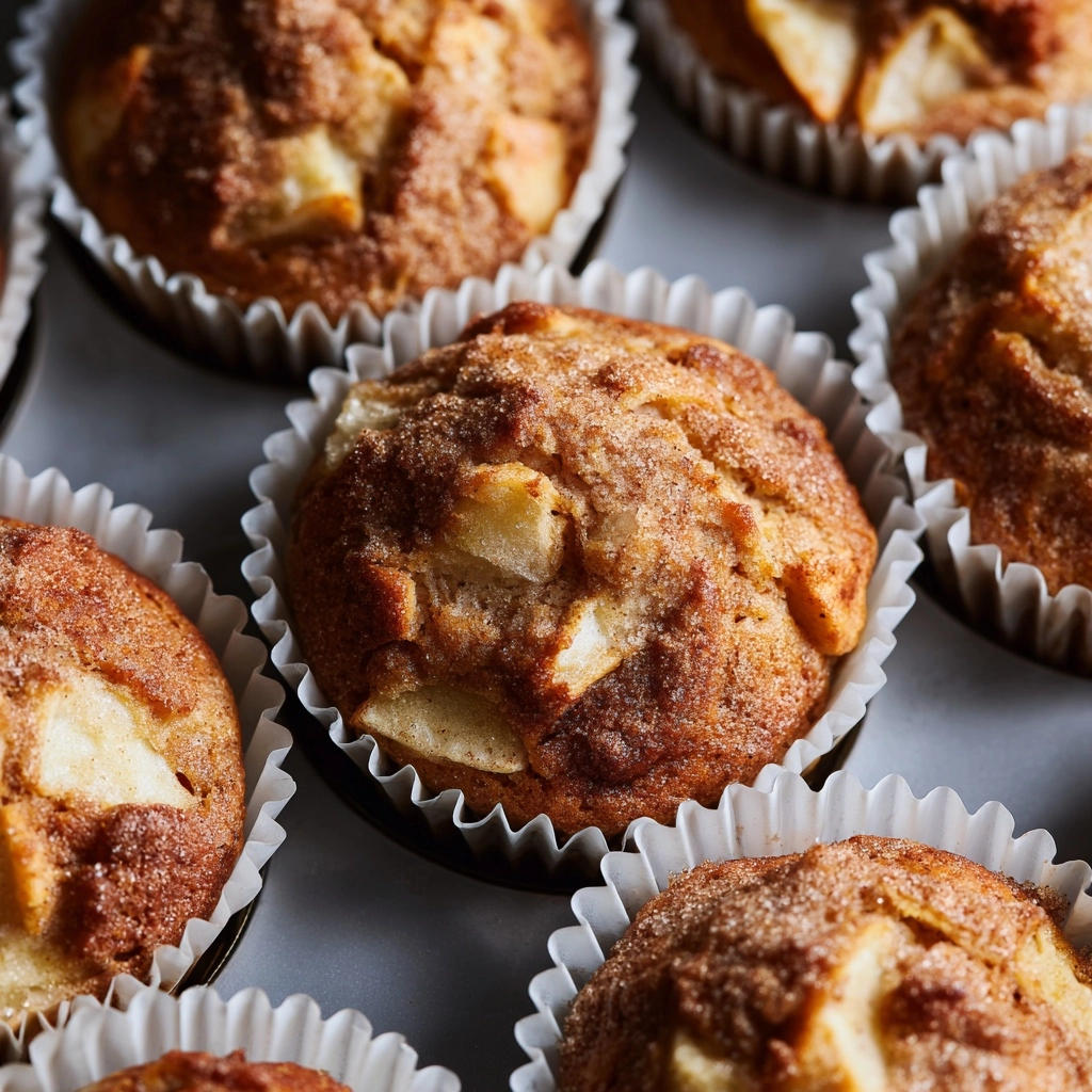 Easy Apple Sour Cream Muffins Recipe - Recipe Image