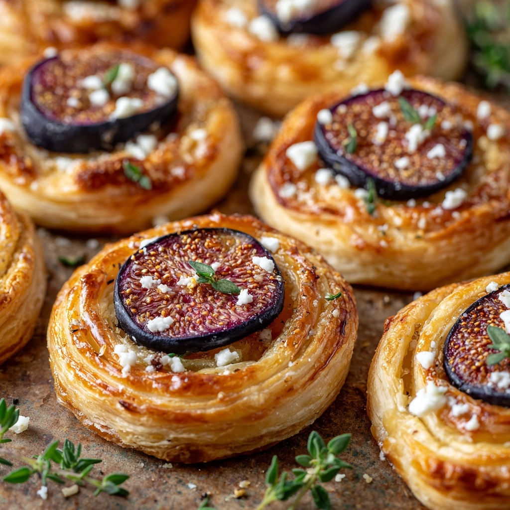 Fig and Goat Cheese Pinwheels Recipe - Recipe Image