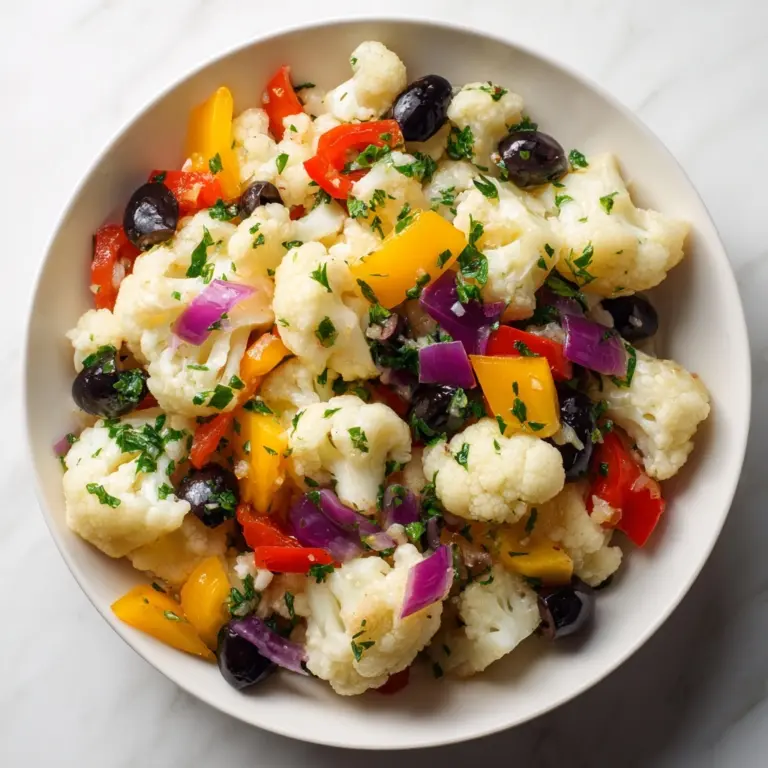Marinated Cauliflower Salad Recipe