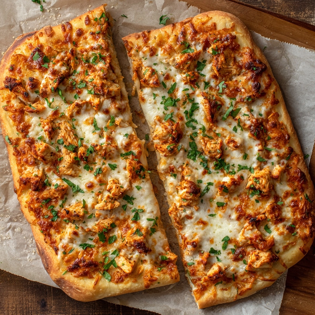 Buffalo Chicken Flatbread Recipe - Recipe Image