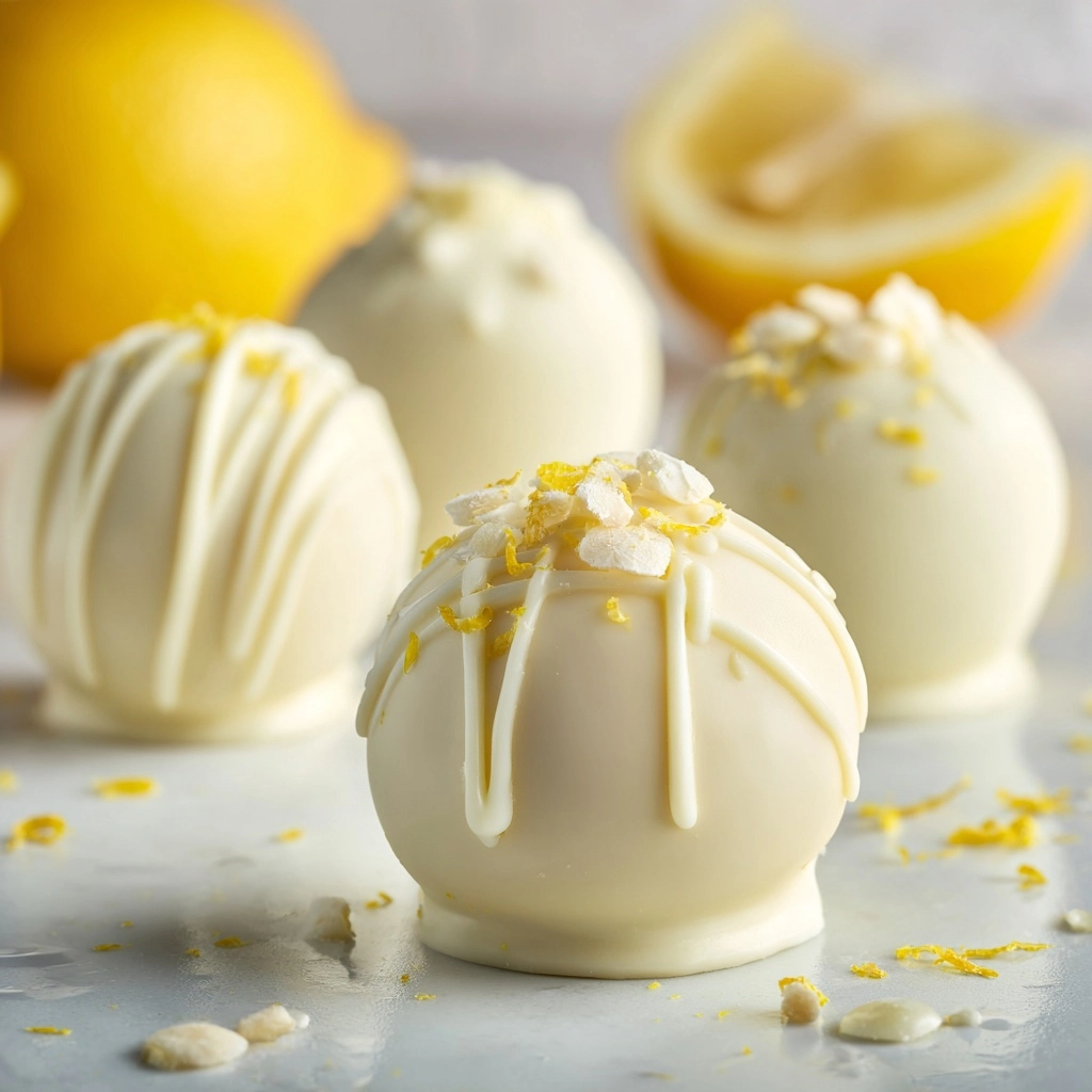 White Chocolate Lemon Truffles Recipe - Recipe Image