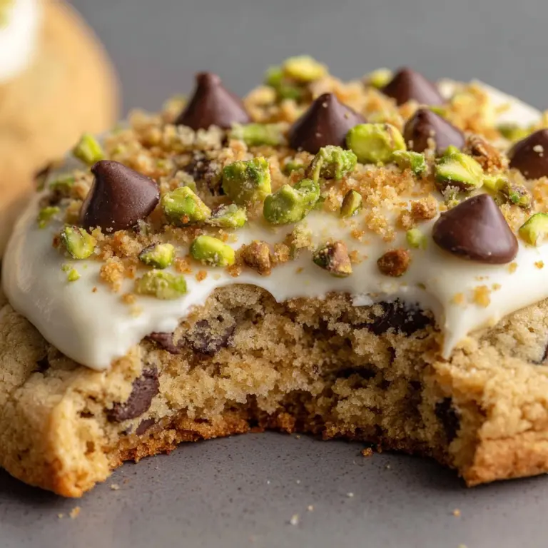 Pistachio Cream Chocolate Chip Cookies Recipe