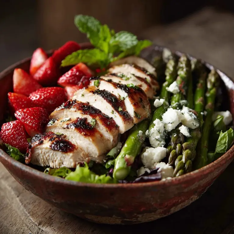 Strawberry Chicken Salad with Mint & Goat Cheese Recipe