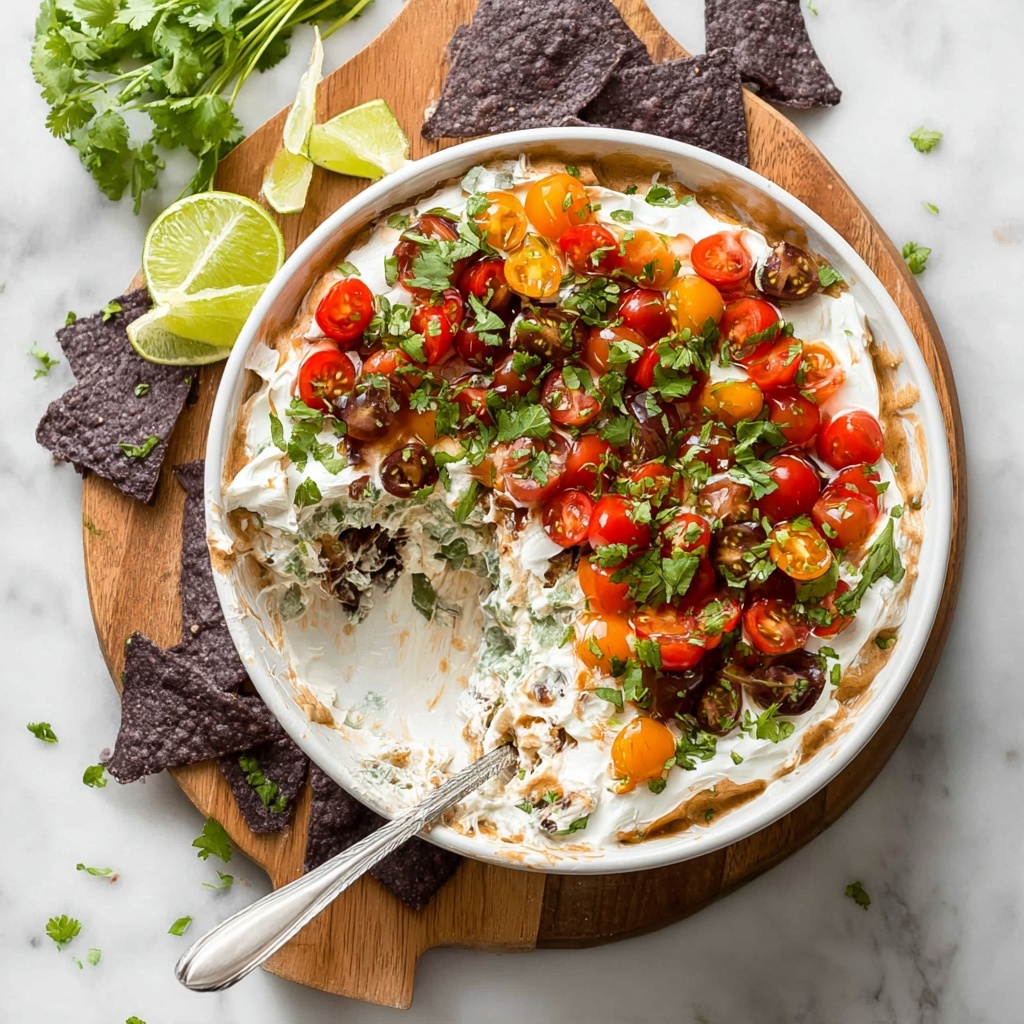 Healthy Green Layered Dipping Bowl Recipe - Recipe Image