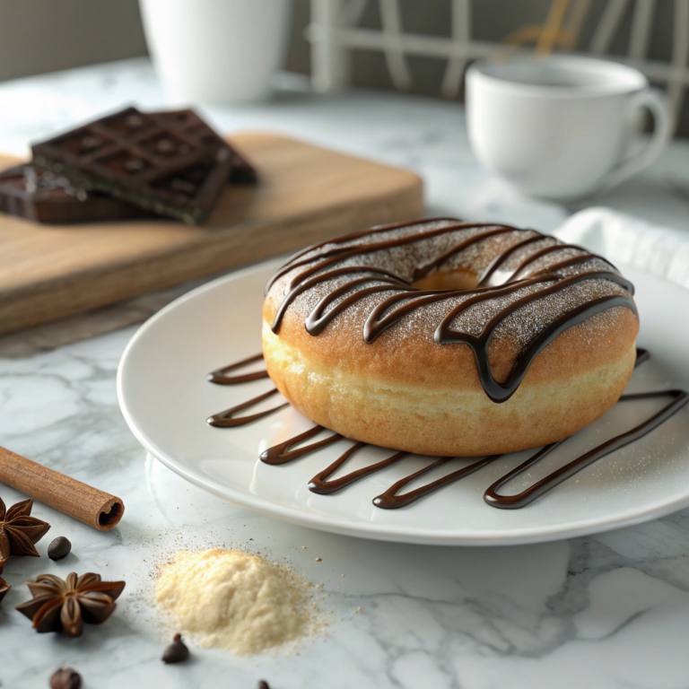Cinnamon-Sugar Donuts with Chocolate Drizzle Recipe