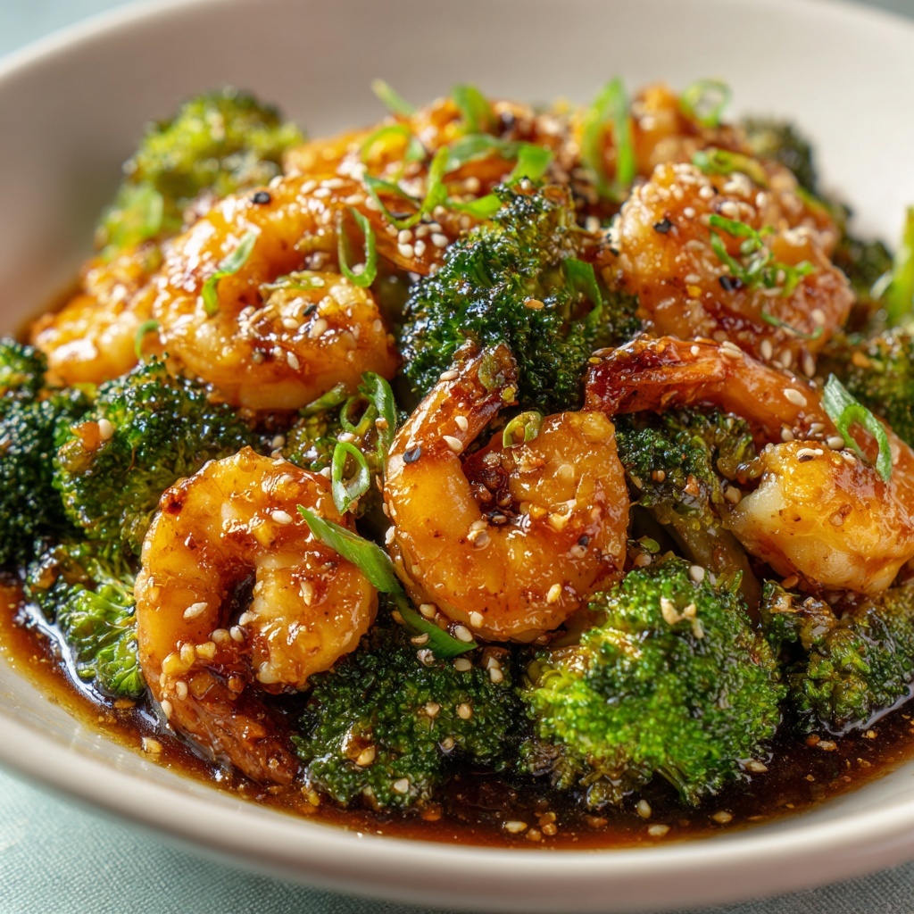 Honey Garlic Shrimp, Sausage and Broccoli Stir Fry Recipe - Recipe Image