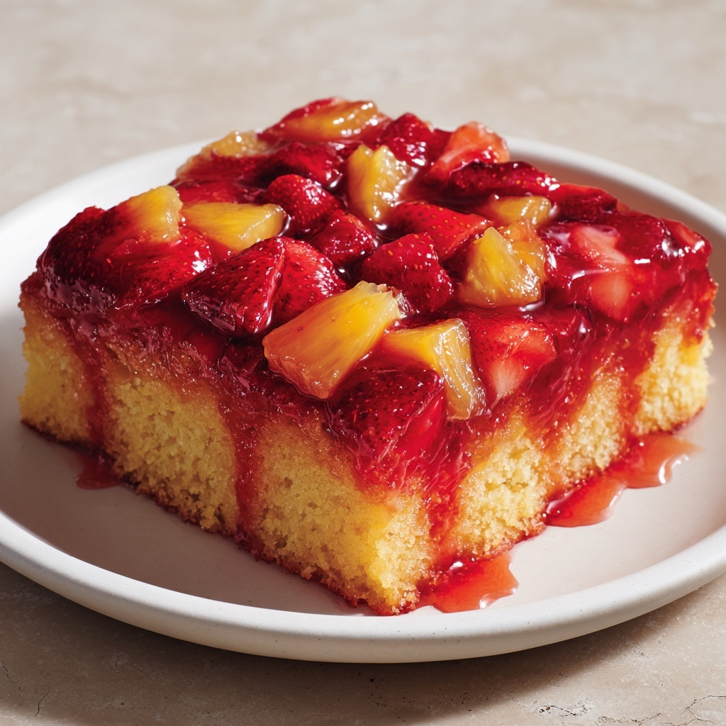 Strawberry Pineapple Pound Cake Recipe - Recipe Image
