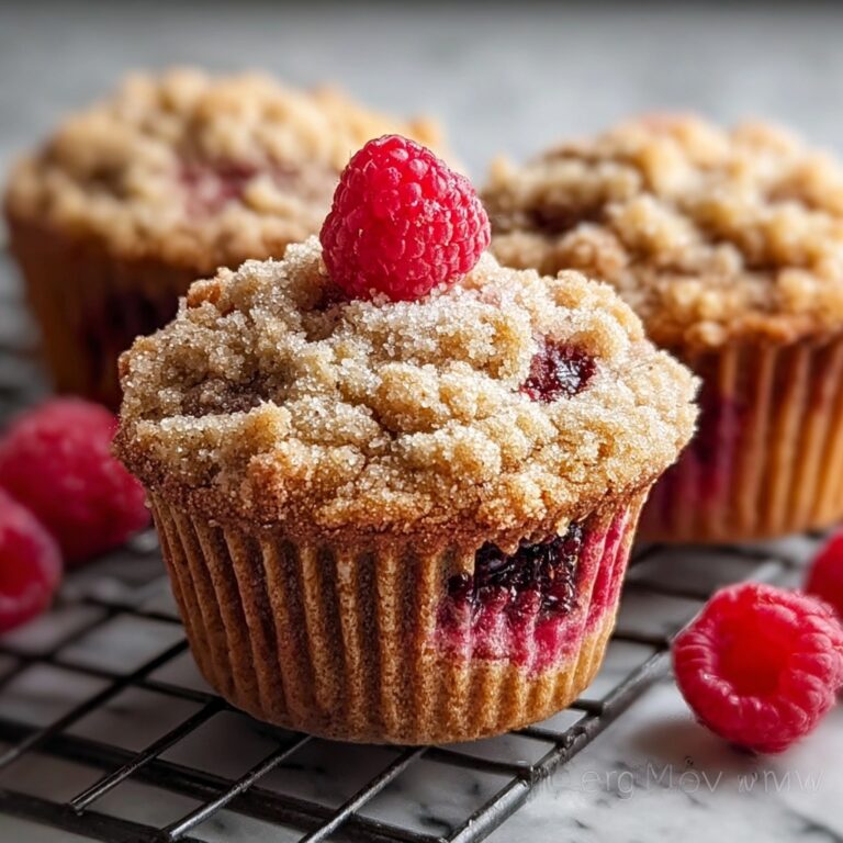 Dark Chocolate Chunk Raspberry Crumb Muffins Recipe