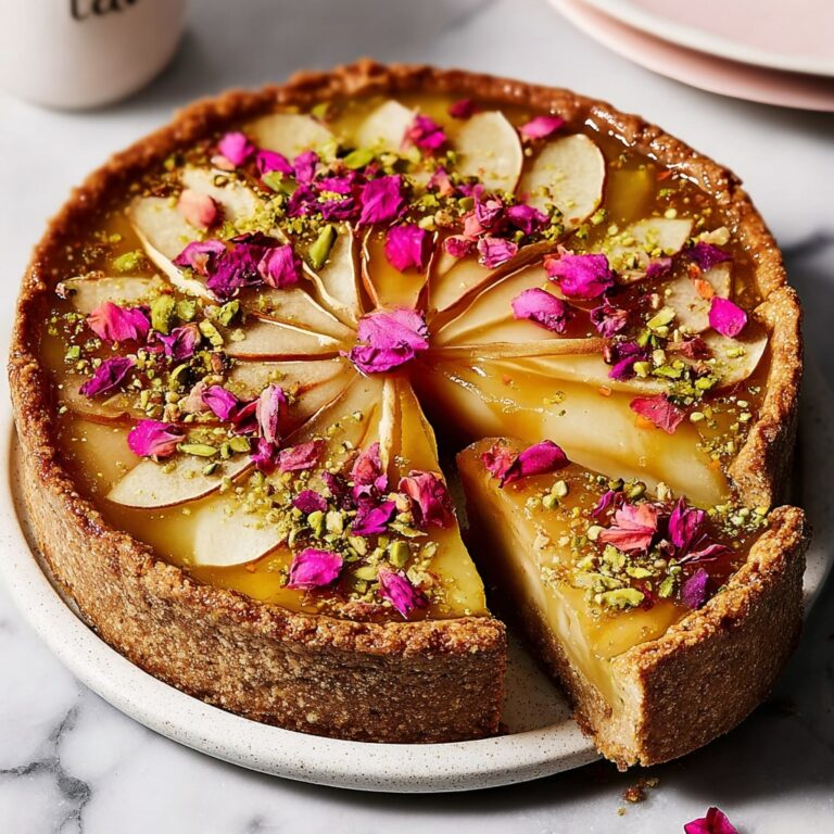 Indulgent Valentine Rhubarb Galette with Pistachio Frangipane Recipe