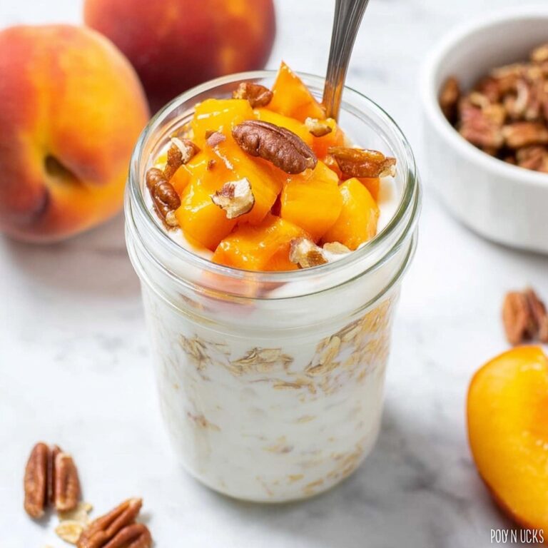 Easy Peach Overnight Oats Recipe