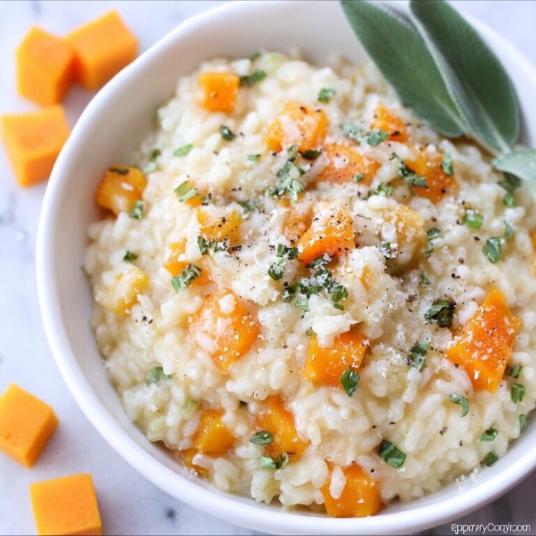 Creamy Butternut Squash Risotto with Fresh Herbs and Parmesan Recipe