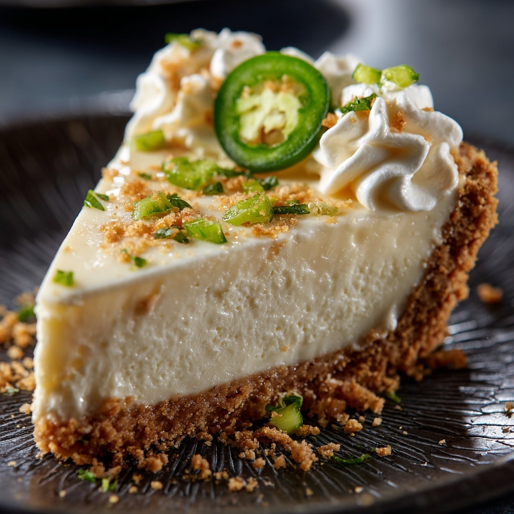 Jalapeño Lime Cheesecake: A Spicy Twist on a Classic Dessert Recipe - Recipe Image