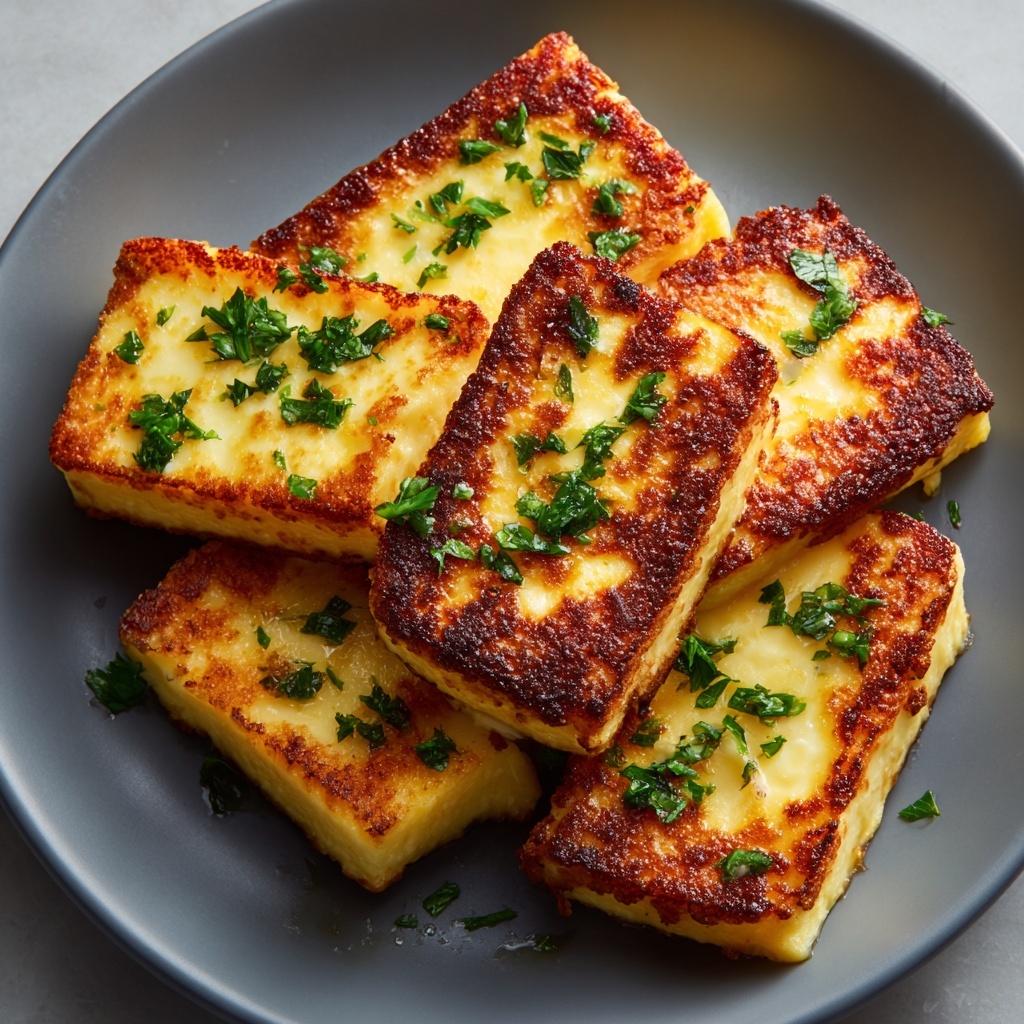 Easy Pan-Fried Halloumi Greek Cheese Recipe - Recipe Image