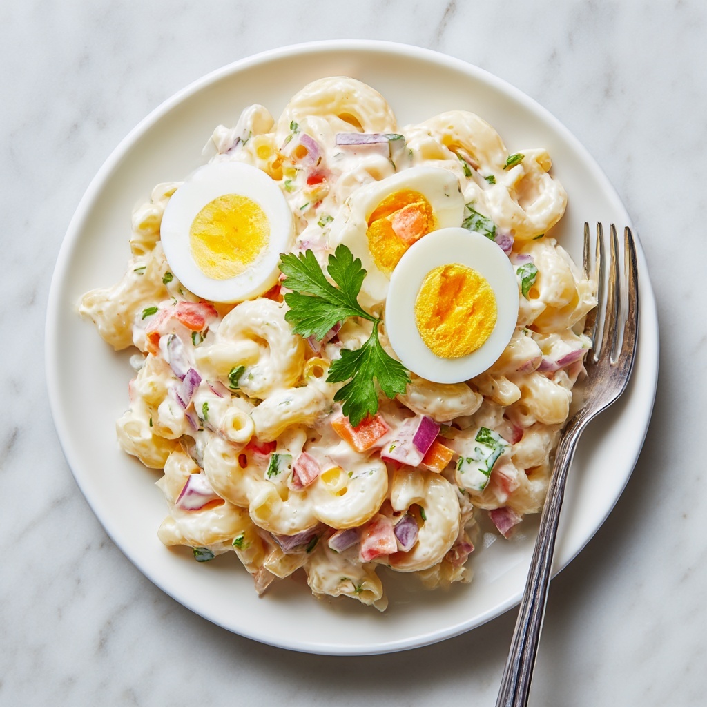 Creamy Classic Macaroni Salad Recipe - Recipe Image