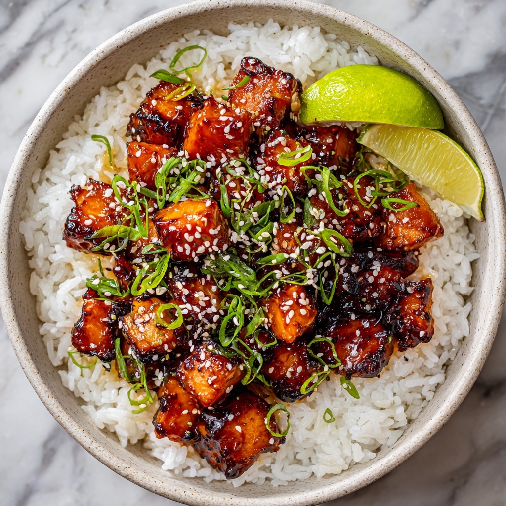 Mouthwatering Honey Garlic Salmon Bites Recipe - Recipe Image