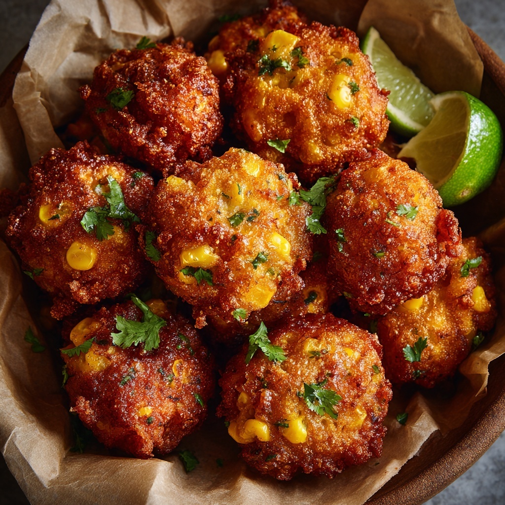 Mexican Street Corn Fritters Recipe - Recipe Image