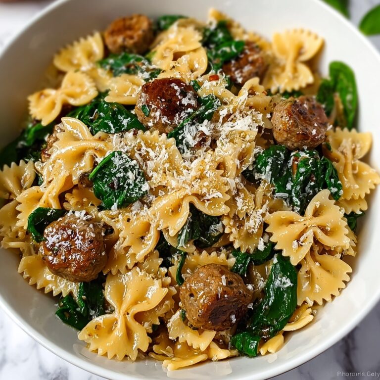Indulgent Creamy Garlic Butter Beef Bowtie Pasta Delight Recipe