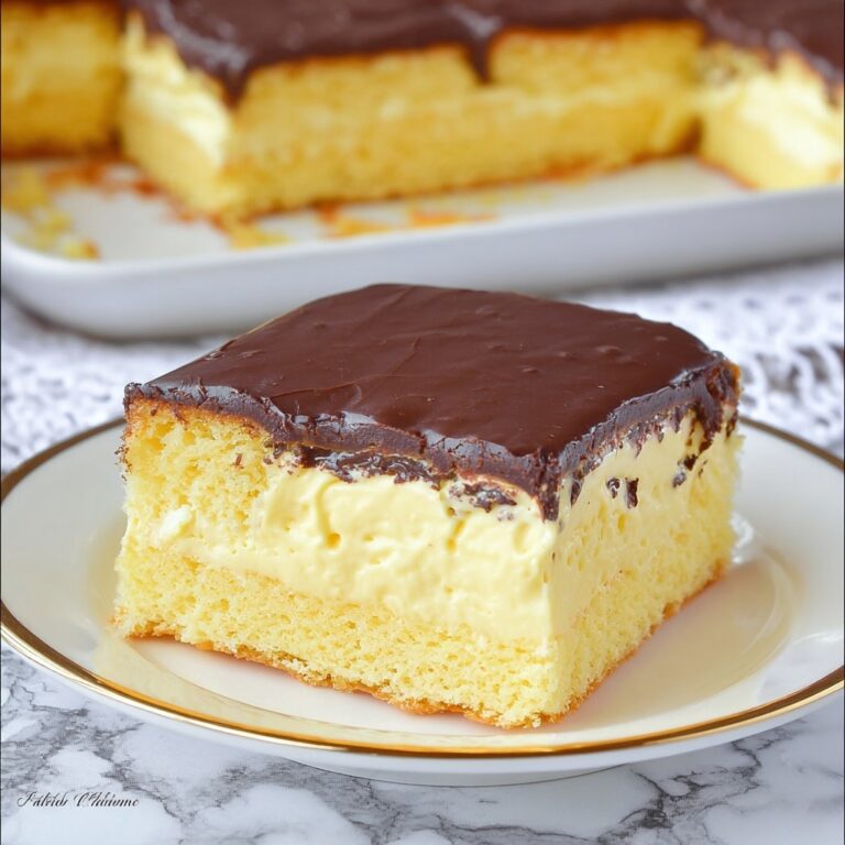 Boston Cream Poke Cake Recipe
