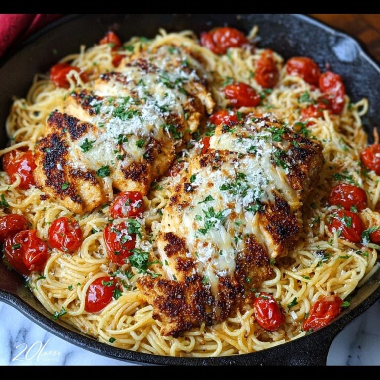 Garlic Butter Chicken Parmesan Pasta Recipe