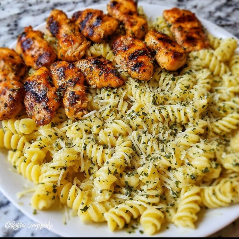Cheesy Rotini with Garlic Parmesan Chicken Recipe