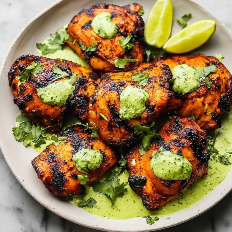 Peruvian Chicken with Cilantro Jalapeño Green Sauce Recipe