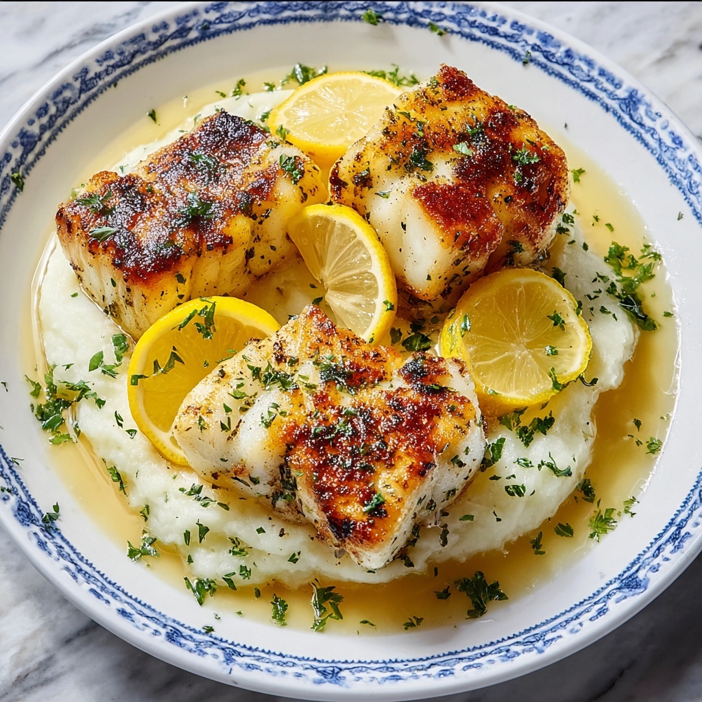 Lemon Garlic Butter Cod Recipe - Recipe Image