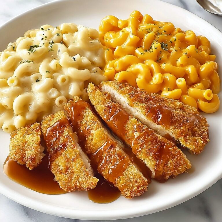 Hot Honey Chicken Tenders with Baked Mac and Cheese Recipe