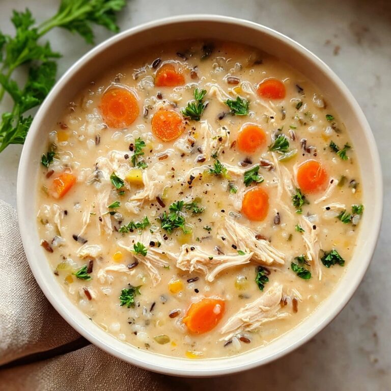 Creamy Crockpot Chicken Wild Rice Soup Recipe
