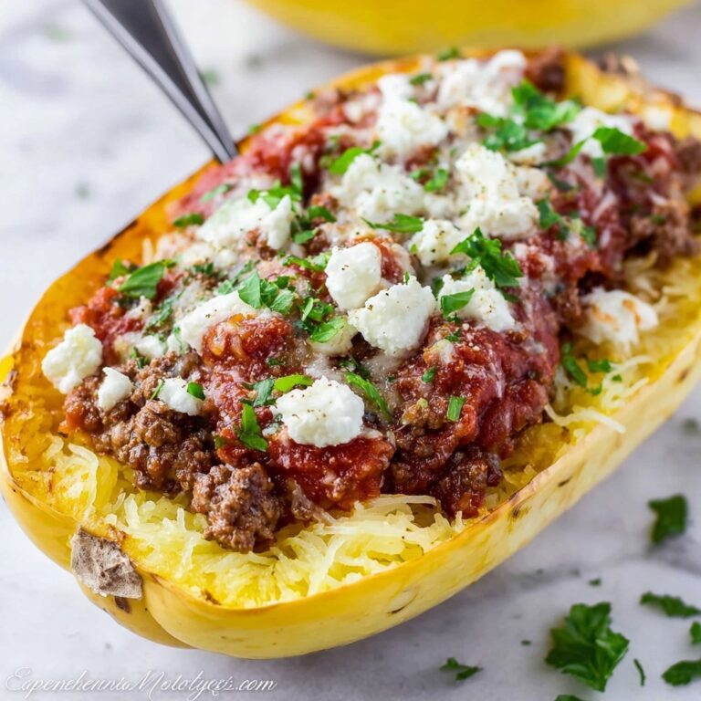 Spaghetti Squash Lasagna Boats Recipe