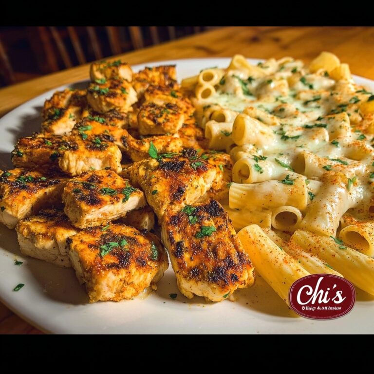 Spicy Cajun Chicken Rigatoni in Creamy Mozzarella Alfredo Recipe
