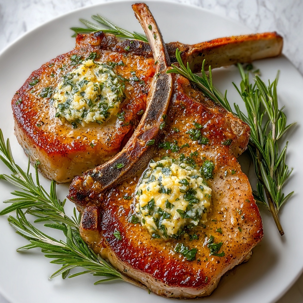 Garlic Butter Pan Seared Pork Chops Recipe - Recipe Image