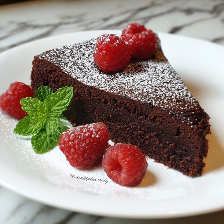 Indulgent Flourless Chocolate Cake Fudgy You Can’t Resist Recipe