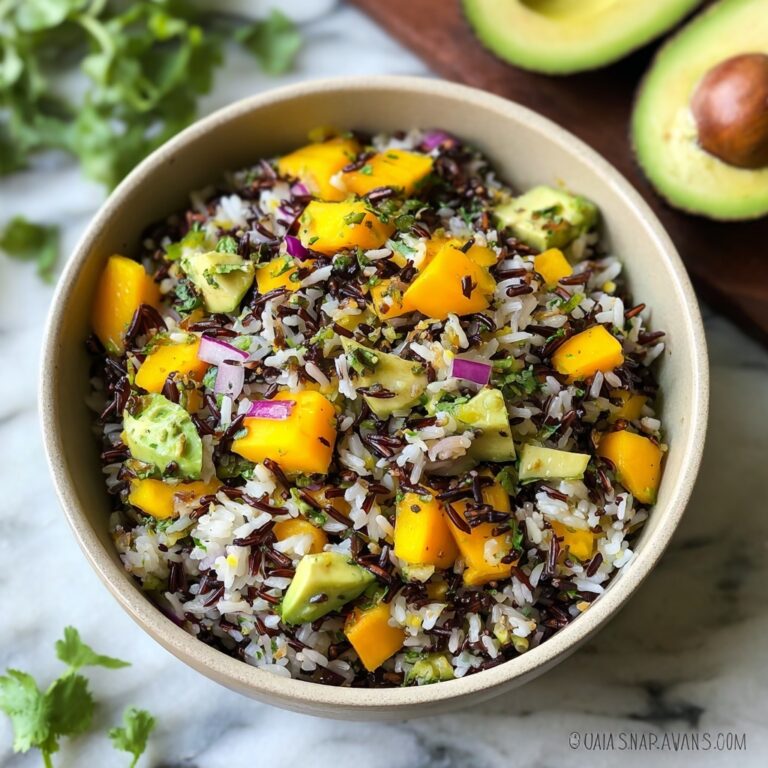 Refreshing Avocado Mango Wild Rice Salad for Summer Bliss Recipe